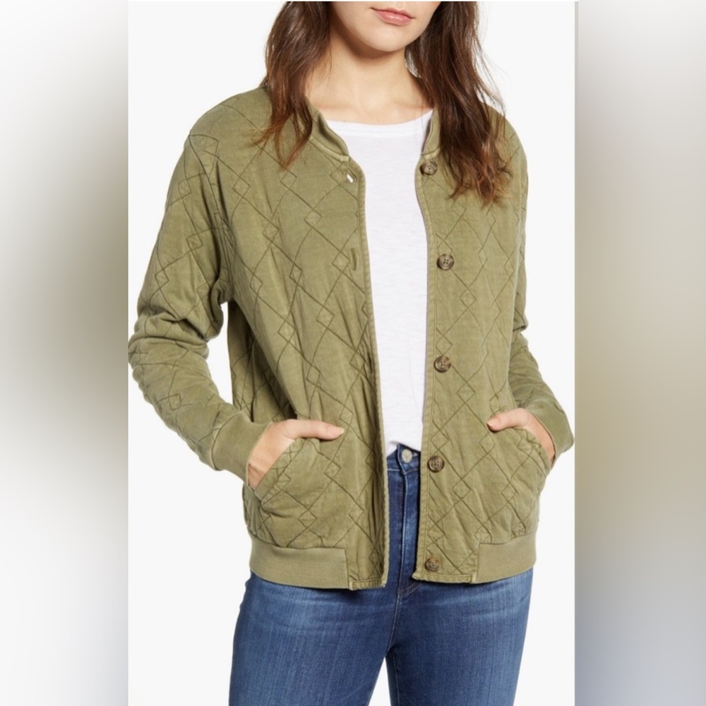 Lucky Brand Quilted Bomber Jacket